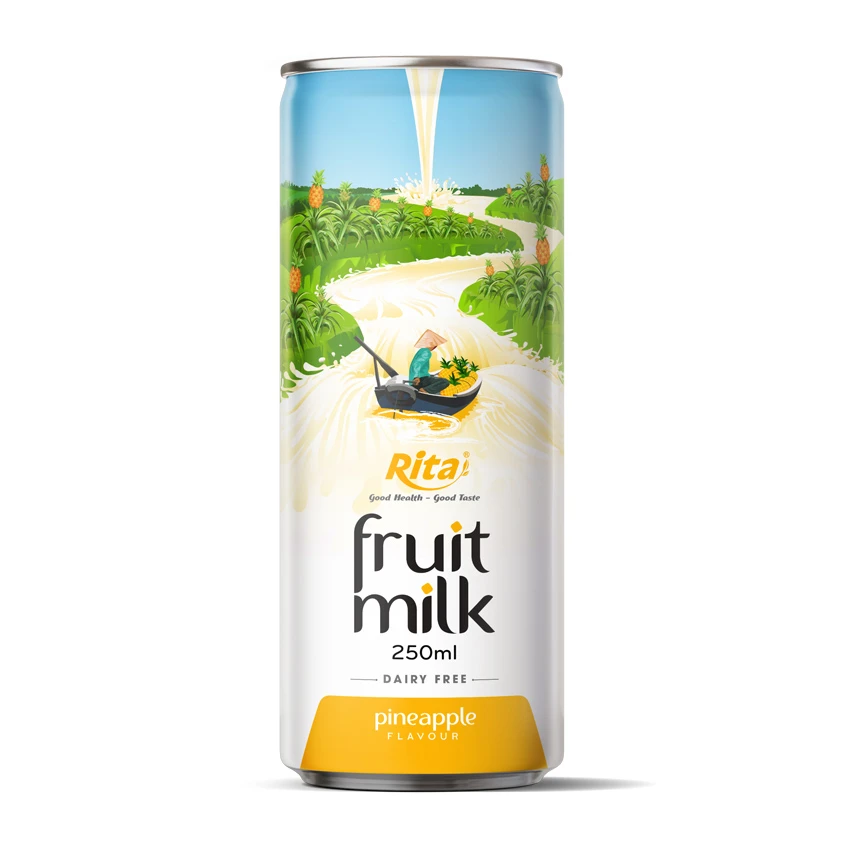 pineapple fruit milk drink